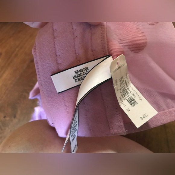 Dream Angels Victoria’s Secret Lined Demi Double Demi 34 C Bra Bustier Lace NWT - Picture 7 of 9